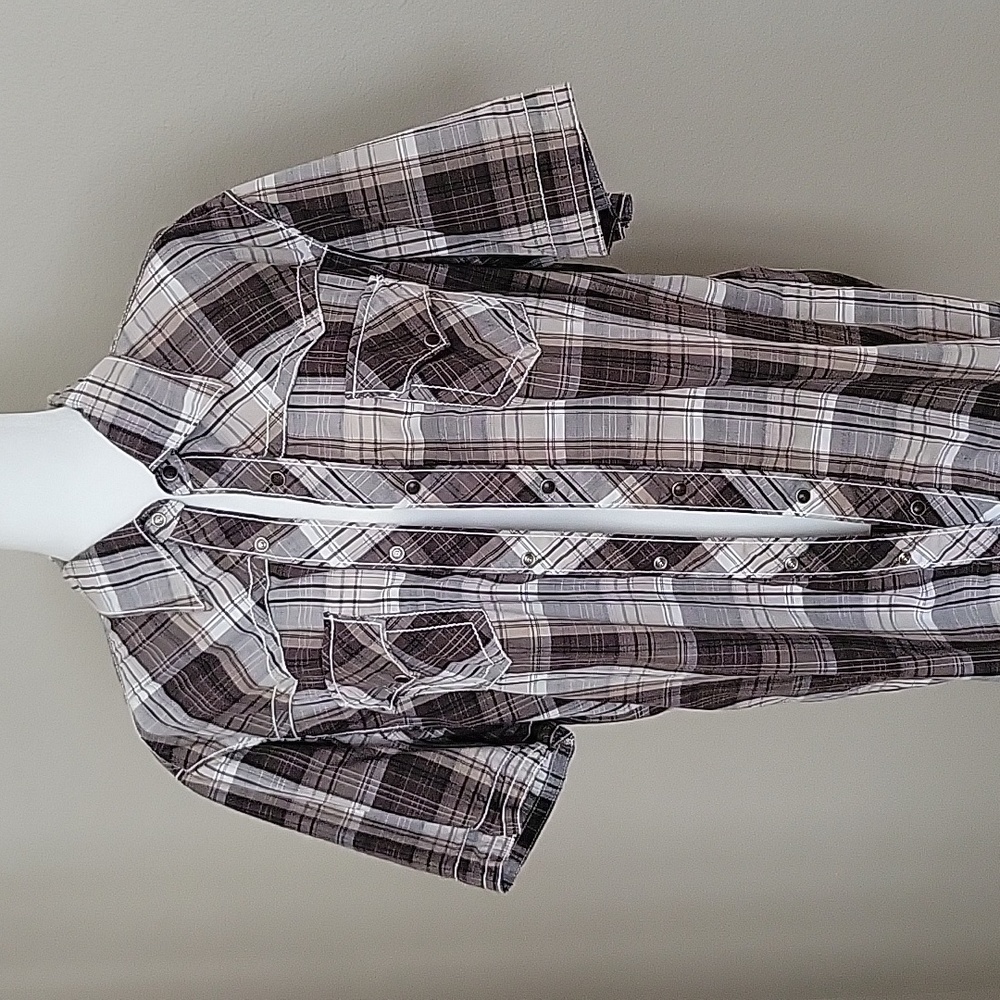 Mens BKE Pearl Snap Shirt